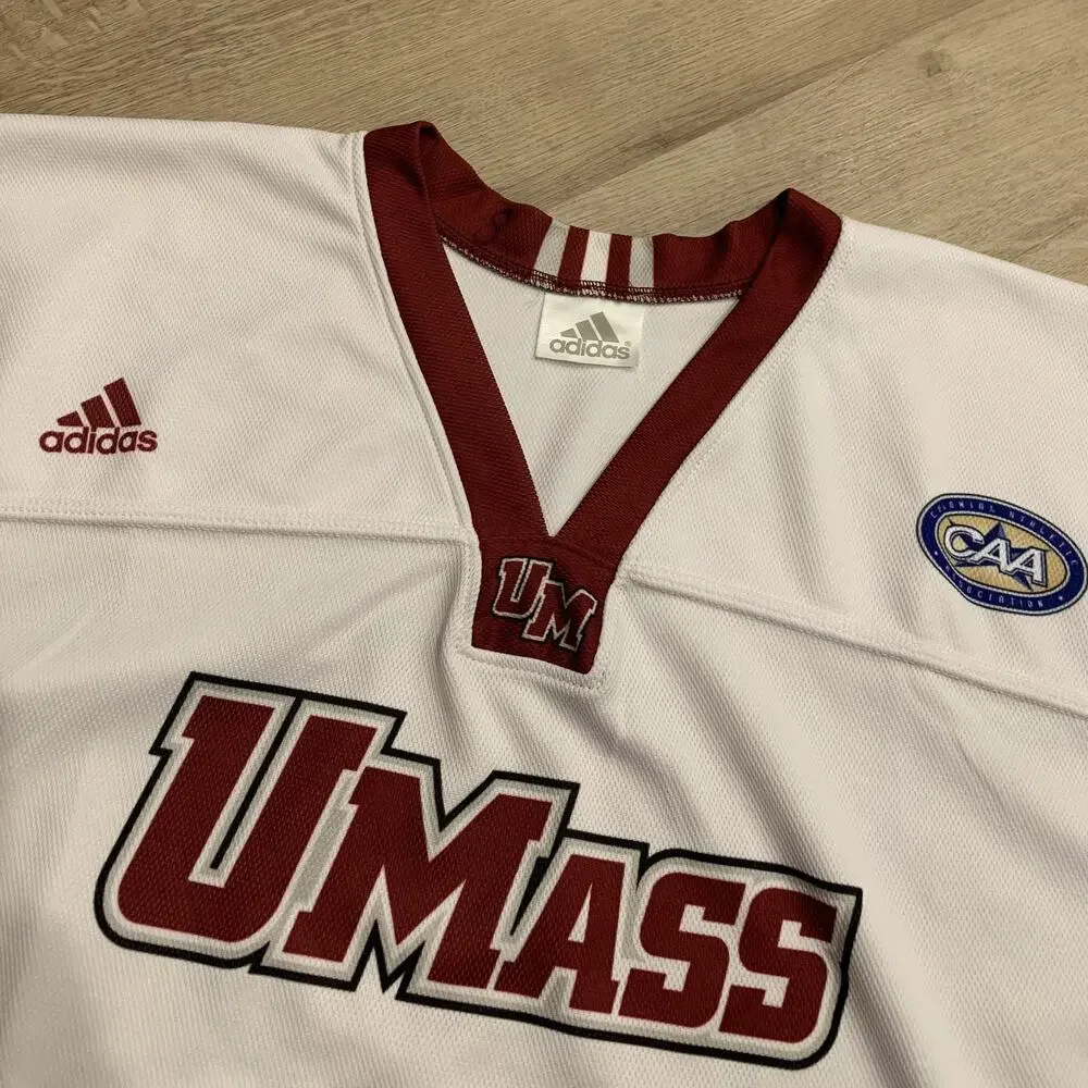 Adidas UMass Amherst Minutemen Lacrosse Game Worn Team Issued Jersey Men's XL #8